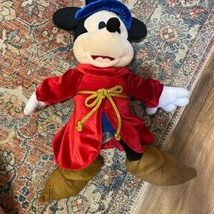Disney Sorcerer Mickey Mouse Fantasia medium plush. See description